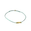 French Niche Design Blue Silk Weaving Golden Koi Fish Contracted Restoring Ancient Ways Bracelet Hand Rope Fold Belt 240105