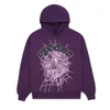 Sweats à capuche pour hommes Sweatshirts Purple Sp5der 555555 2023ss Pull Hommes Femmes Jeune Thug Spider Web Star 957 134