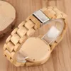 Natural Full Bamboo Wood Clock Watches Simple Women Pure Wood Watch Top Brand Luxury Quartz Ladies Dress Wooden Band Wristwatch 240106