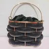 Niche-ontwerp voor het product: Dinertas voor beroemdheden Sprankelende strassstrepen rond handtas voor dames Crossbody240115