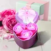 Dekorativa blommor Rose Decor Bath Bouquet Gifts Flower Valentine's Soap Artificial Day Petal Home Floral Wall