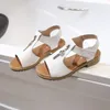 Sapatos de vestido verão mulheres sandálias 2024 moda zíper baixo salto para casual plataforma concisa senhoras