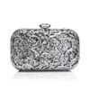 Алмазный свадебный кошелек-клатч, роскошная женская сумка, дизайнерская вечерняя сумка на плечо с цветочным узором, женская вечерняя ночь 240106