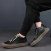 Echt het hele seizoen van Lace Up's casual lederen buitenwandsportschoenen voor mannen 240106