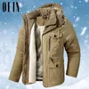 Winter Thick Jacket Men Outdoor Parka Coat Fur Linner Warm Cargo Jackets Male Windbreaker Outwear Parkas Military Army Overcoats 240106