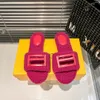 Flat Slides tofflor läderinsula raffia sandaler designer skor kvinnors utomhus strand tofflor och inomhus bomulls tofflor sandaler