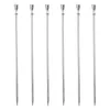 Forks 6pcs Party Silver Snack Dessert Practical Stainless Steel Fruit Stick Restaurant Reusable Mixing Olive Picnic Cocktail Pick