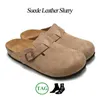 Boston Clogs Designer Sandals Slippers Birken Clog Women Mens Suede Shearling Soft Footbed Arizona Taupe Head Pull Cork Flat Loafers Leather Slides Beach Shoes