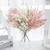 Flores decorativas 13cm 34cm mini grama de milho cena de flor de noiva com sala de estar interior cozinha pingente decoração falsa