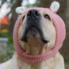 Dog Apparel Pet Hat Autumn Winter Cute Windproof Warm Ears Frog Glasses Headgear Velvet Knitted Hats Puppy Accessories