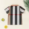 3-24 Monate Baby Jungen Sommerhemd Kleinkind Plaidhemden Kind Kurzarm Shirt Neugeborene Kleidung Kleidung Kleidung