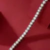 EWYA 2023 In GRA Certified 34565MM White Full Tennis Bracelet for Women Men 925 Silver Diamond Link Bracelets 240105