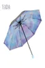 Guarda-chuvas YADA 2021 Alta Qualidade Designer de Moda À Prova de Vento Dobrável Chuvoso Para Mulheres Parasol AntiUV Guarda-chuva YS2000692707531