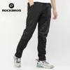 Rockbros Cycling Mens Pants Ciclismo Windproof Broomable Warmer Long Sports Bike Bike Reflective Bicycle Riding Pants 240105