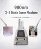 Macchina per la rimozione vascolare del laser di migliore qualità 980 nm Mini rimozione delle vene del ragno Trattamento del fungo del chiodo Laser a diodi 980nm