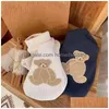 Vêtements de chien en gros Corée Ins Veste Pull tricoté Pull respirant Stretch Chaleur Mignon Mode Pet Automne Teddy Bichon Chiens Hiver PE Dhbyu