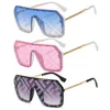 58% 6998 nouvelles lunettes de soleil demi-monture en métal femme lettre F filigrane lunettes personnalisées pare-soleil 6PZY