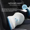 Breathable Memory Cotton Physiotherapy Lumbar Pillow For Car Seat Back Waist Pain Support Cushion for Bed Sofa Office Sleep 240106