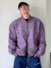 American Retro High Street 가을 가을 고급 틈새 오토바이 재킷 남자와 여자 야구 착용 패션 브랜드 짧은 재킷