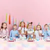 Festa decoração borboleta utensílios de mesa rosa placa copo palha cor sólida toalha de mesa aniversário guardanapo casa chá de bebê presente
