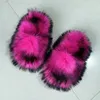 Bont emmer hoed love tas slippers set imitatie wasbeer bont pluche shell tas home slippers emmer hoed 240106