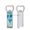 Openers Sublimation Transfer Blank Magnetic Cylinder Refrigerator Sticker Spot Creative Beer Bottle Opening Hine Drop Delivery Home Dhhqf