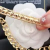 Marca Carta Diseñador Colgantes Cadenas de perlas Collares Joyería Hombres Mujeres Chapado en oro Titanio Acero Cristal Collar Moda Boda