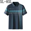 8xl 7xl 6xl 2023 Klasyczna luźna koszula polo Men Summer Short Rleeve Męskie koszule Biznesowy