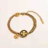 Four Leaf Clover Jewlery Cable Bracelets Gold Designer Enamel Bangle Sier Designer for Women Friendship Nail Bracelet