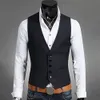 Men Vest Sleeveless Casual Business Blazer Elegant wedding groomsmen costume Male Gift 240105