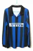 1998 Milan Ireland retro soccer jersey 1998/1999 home 10 BAGGIO 9 RONALDO Soccer shirt Long sleeve football uniform Thai Shirt