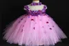 Top quality girl party dress baby girl slip flower dress flower fairy princess full dress performance chiffon customized fluffy tu2339470