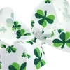 Akcesoria do włosów urocze St Patricks Dziewczyny Dziewczyny Glitter cekina Shamrock Decor Decor Clips Irish Green Grosgrain Rigbon Alligator Barrettes