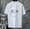 2024 Mens Classic T Shirt Kalp Moda Ch Yüksek Kaliteli Marka Mektubu Sanskrit Çapraz Desen Sweater T-Shirts Tasarımcılar Krom Krom Üstler Pamuk Tshirts 575