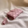 Cartera de diseño corta rosa, tarjetero pequeño, mini bolso de lujo para mujer, carteras para hombre, monederos de diseñador, bolsa con cremallera, cuero de vaca auténtico, mini bolsos de embrague