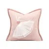 Kissen INS Rosa Prinzessin Spitze Abdeckung Schöne Mädchen Wohnzimmer Dekorative Kissen Licht Luxus Überwurf Home Decor