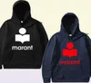 Women Unisex Couple Hoodies Marant Casual Streetwear Hooded Sweatshirts Loose Pullovers Tracksuit Tops Female Oversize Hoodie X0624838721