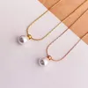 Pendant Necklaces Fashions Simple Teardrop Shaped Imitation For Women Temperament Pearl Fine Exquisite Jewelry Gifts