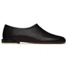 TOE CUADRADO TOE SOMBRA CUERO GENUINE SLIP-ON MODER MENOS COMO COMOLO COMOLO MOAFORES MAL Male zapatos bajos 240106