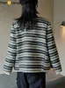 HanOrange Winter Fashion Warm Wool Suit Jacket Women Loose Silhouette Blazer Female Black White 240105