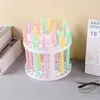 Makeup Brushes Eyebrow Pencil Holder Durable Anti-skid Large Capacity Wear-resistant Circular Tool Organizer Brush Storage Rack