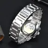 2023 Ny modeklocka Mens Automatisk kvartsrörelse Vattentät högkvalitativ armbandsur Hour Hour Hand Display Metal Strap Simple Luxury Popular Watch AA9636