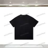 Xinxinbuy 2024 Men Designer Tee Tシャツのスポーツレタープリント愛好家クルーネック半袖コットン女性ブラックXS-3XL