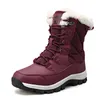 2024 Original No Brand Femmes Bottes Haute Basse Noir Blanc Vin Rouge Classique Cheville Courte Femmes Neige Botte D'hiver Taille 5-10 v8lq #