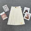 Designer Dress Women Brand Ubranie do damskiej wiosennej kurtki moda logo dziewczyna powłok damski plisowana spódnica 06 stycznia