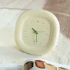 Wall Clocks INS Milk Yellow Bubble Clock Seat Living Room Home Bedroom Silent Multi Functional Simple Creative Decoration
