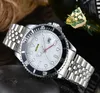 Business Trend Highend Lovers Watches Women Män Quartz Chronograph Battery Power Sub Series Full Rostfritt Steel European Couples Chain Armband Wristwatch Gift