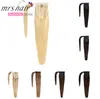 2019 Menselijk haar Clip In Zwart Blond Machine Gemaakt Remy Haarstukjes Recht Clip In Hair Extensions 14quot 14inch 60gram4258322