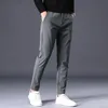 Hiver chaud polaire pantalon hommes épaissir affaires Stretch mince taille élastique survêtement coréen en plein air pantalons de survêtement costume pantalon mâle 240106
