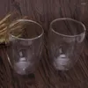 Stoviglie Tazze da caffè Bicchieri trasparenti isolati a doppia parete Set di tazze da tè 12 once